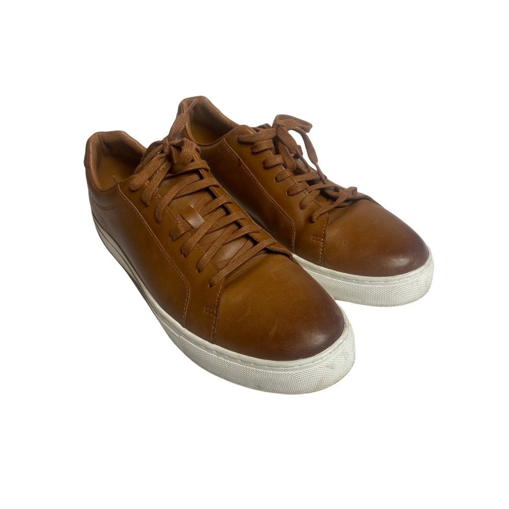 Cole Haan Grand Sneakers Mens 11 Tan Leather Jensen British Lace Up Casual Shoes